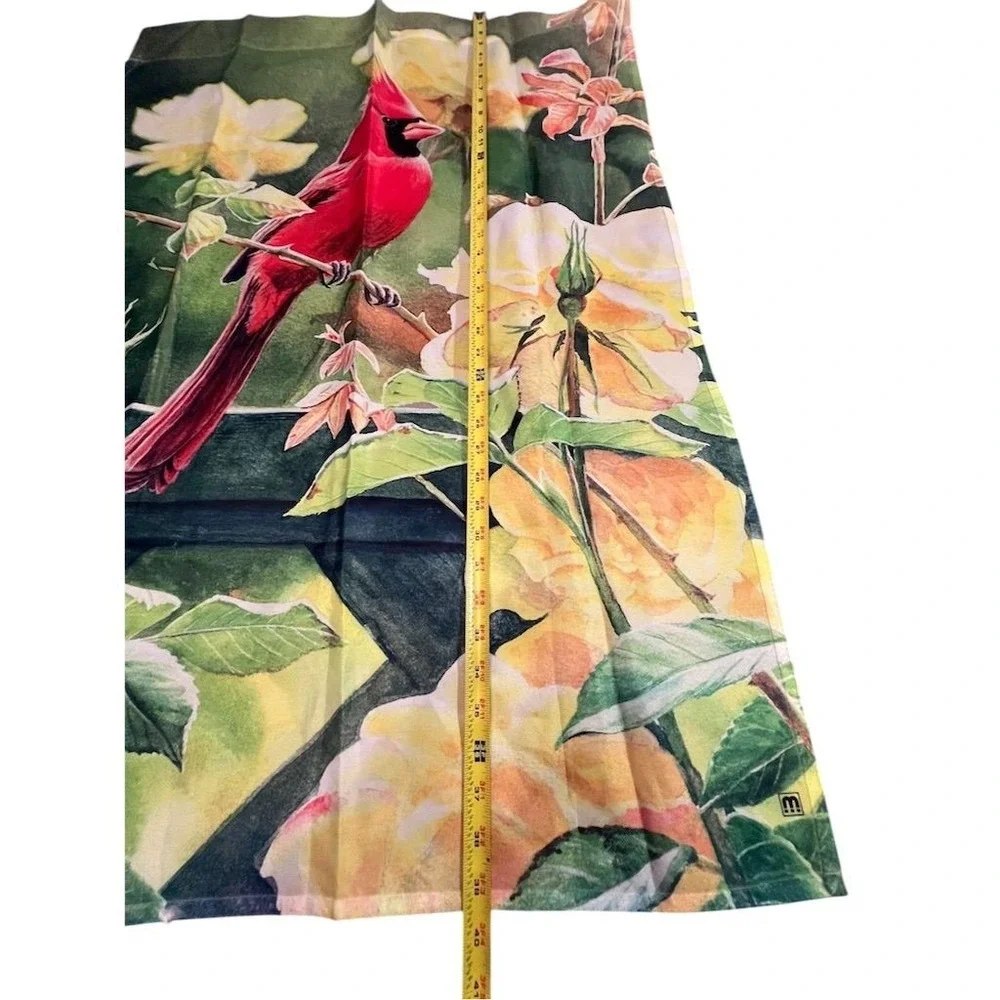 Better Homes Large Decorative Flag Cardinal in‎ Blossoms Spring Theme outdoors